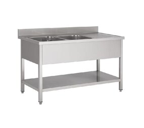 Combisteel 700 spoeltafel bodemschap 2 links 1600