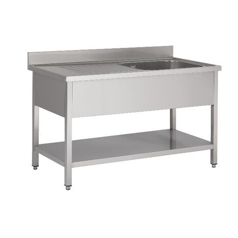 Combisteel 700 spoeltafel bodemschap 1 rechts 1200 | 7333.0835 Combisteel 700 spoeltafel bodemschap 1 rechts 1200 | 7333.0835