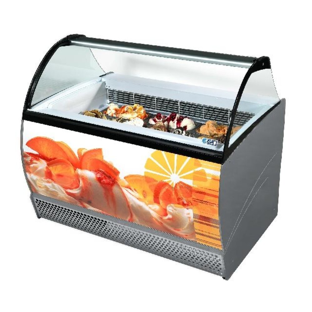 Combisteel Schepijsvitrine isabella 13 | 7295.0025 Combisteel Schepijsvitrine isabella 13 | 7295.0025