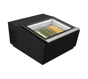 Combisteel Tafelmodel schepijsvitrine zwart  opent aan de bedieningszijde Combisteel Tafelmodel schepijsvitrine zwart  opent aan de bedieningszijde