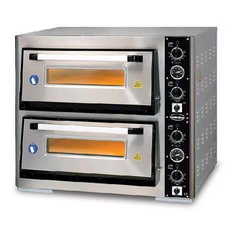 Combisteel Elek. pizzaoven dubbel 2 x 6 | 7491.1035 Combisteel Elek. pizzaoven dubbel 2 x 6 | 7491.1035