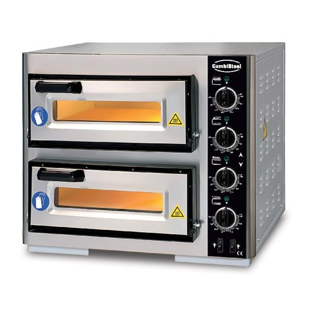 Combisteel Elek. pizzaoven dubbel 2 x 1 | 7491.1005 Combisteel Elek. pizzaoven dubbel 2 x 1 | 7491.1005