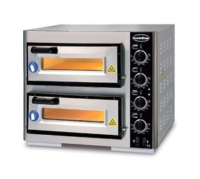 Combisteel Elek. pizzaoven dubbel 2 x 1 Combisteel Elek. pizzaoven dubbel 2 x 1