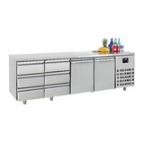 Combisteel 700 koelwerkbank 2 deuren 6 laden