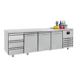 Combisteel 700 koelwerkbank 3 deuren 3 laden