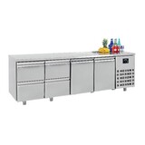 Combisteel 700 koelwerkbank 2 deuren 4 laden