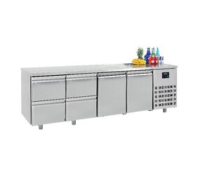 Combisteel 700 koelwerkbank 2 deuren 4 laden Combisteel 700 koelwerkbank 2 deuren 4 laden