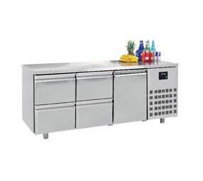 Combisteel 700 koelwerkbank 1 deur 4 laden Combisteel 700 koelwerkbank 1 deur 4 laden