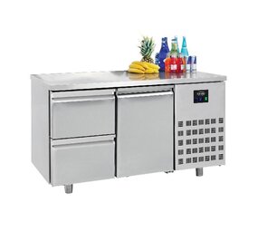 Combisteel 700 koelwerkbank 1 deur 2 laden Combisteel 700 koelwerkbank 1 deur 2 laden