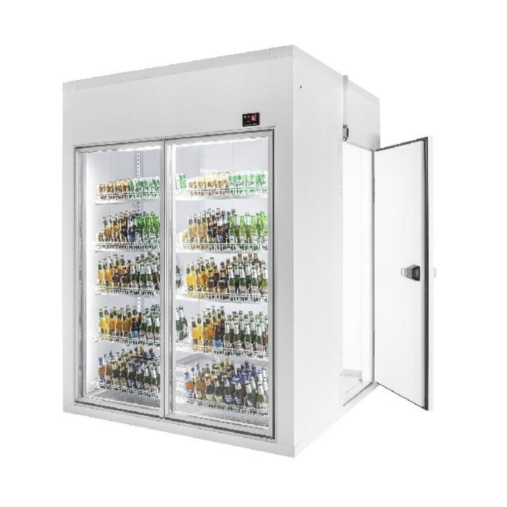 Combisteel Koel vriescel 1800x1200x2200 2 glasdeuren | 7489.3000 Combisteel Koel vriescel 1800x1200x2200 2 glasdeuren | 7489.3000