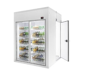Combisteel Koel vriescel 1800x1200x2200 2 glasdeuren Combisteel Koel vriescel 1800x1200x2200 2 glasdeuren
