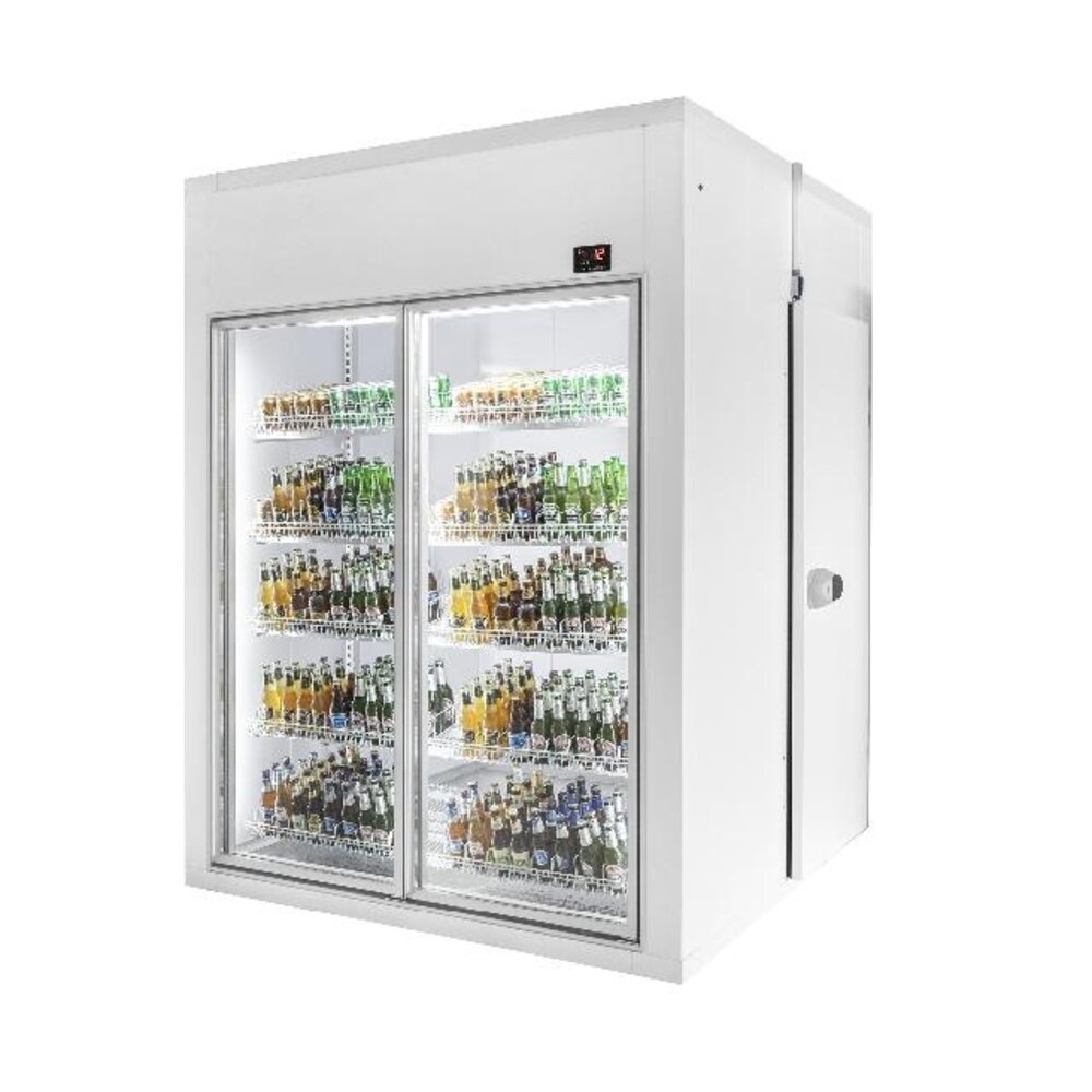 Combisteel Koel vriescel 1800x1200x2200 2 glasdeuren | 7489.3000 Combisteel Koel vriescel 1800x1200x2200 2 glasdeuren | 7489.3000