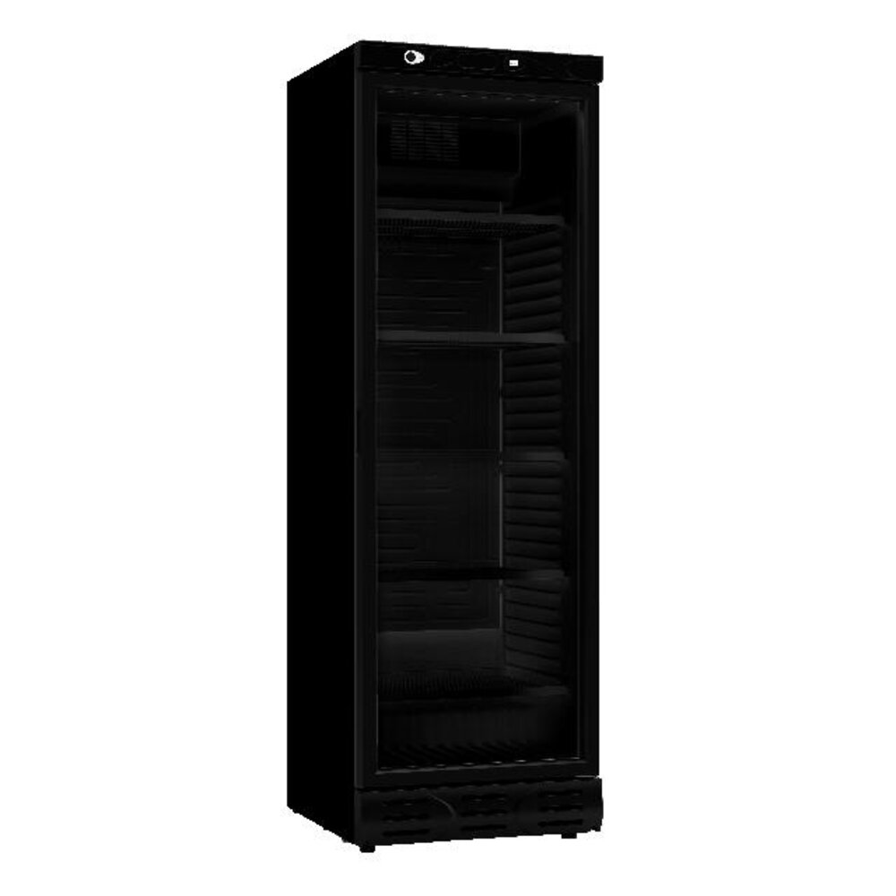 Combisteel Koelkast 1 glasdeur 382l zwart zonder lichtbak | 7464.0094 Combisteel Koelkast 1 glasdeur 382l zwart zonder lichtbak | 7464.0094