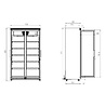 Combisteel Koelkast 2 glasdeuren avl-785r | 7455.3300 Combisteel Koelkast 2 glasdeuren avl-785r | 7455.3300