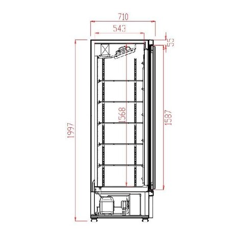 Combisteel Koelkast 2 glasdeuren svo-1000r | 7455.2900 Combisteel Koelkast 2 glasdeuren svo-1000r | 7455.2900