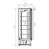 Combisteel Koelkast 1 glasdeur jde-600r | 7455.2212 Combisteel Koelkast 1 glasdeur jde-600r | 7455.2212