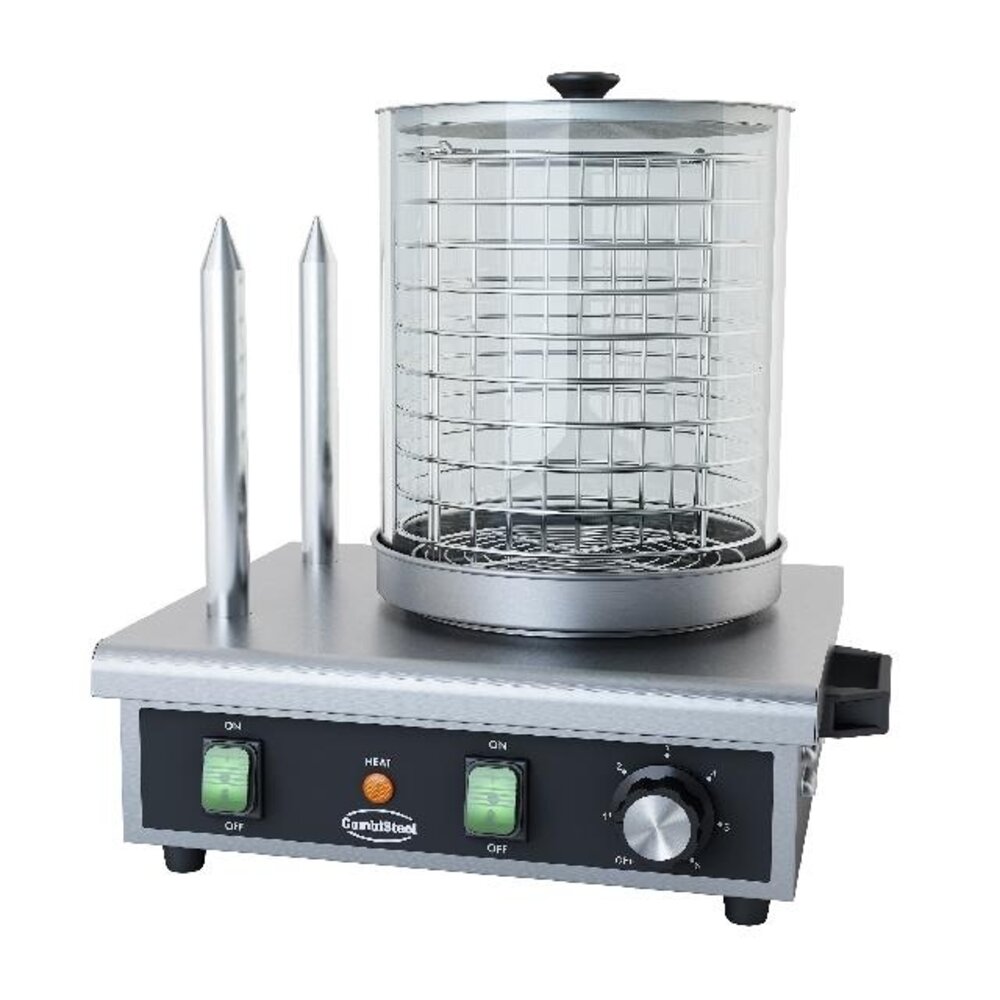 Combisteel Hot dog warmer met 2 brood verwarmstaven | 7518.0125 Combisteel Hot dog warmer met 2 brood verwarmstaven | 7518.0125