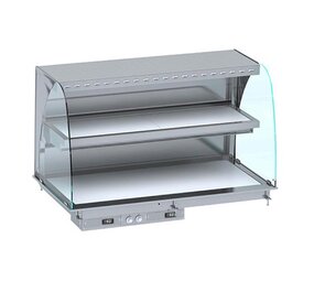 Combisteel Drop-in wandmodel warmvitrine keramisch gebogen - wit 5 1