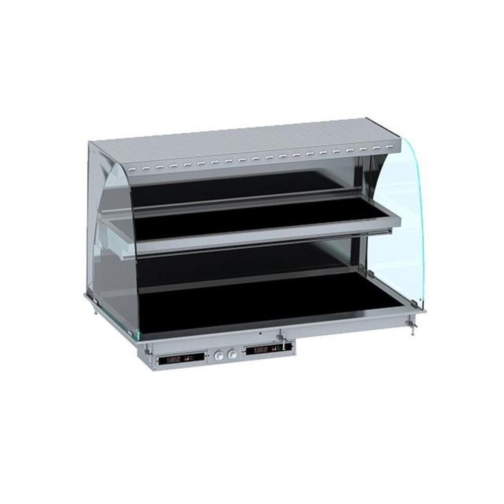 Combisteel Drop-in wandmodel warmvitrine keramisch gebogen - zwart 4 1 | 7495.0425 Combisteel Drop-in wandmodel warmvitrine keramisch gebogen - zwart 4 1 | 7495.0425