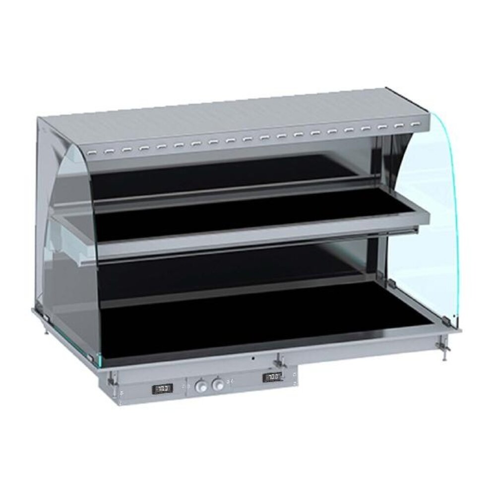 Combisteel Drop-in wandmodel warmvitrine keramisch gebogen - zwart 3 1 | 7495.0420 Combisteel Drop-in wandmodel warmvitrine keramisch gebogen - zwart 3 1 | 7495.0420