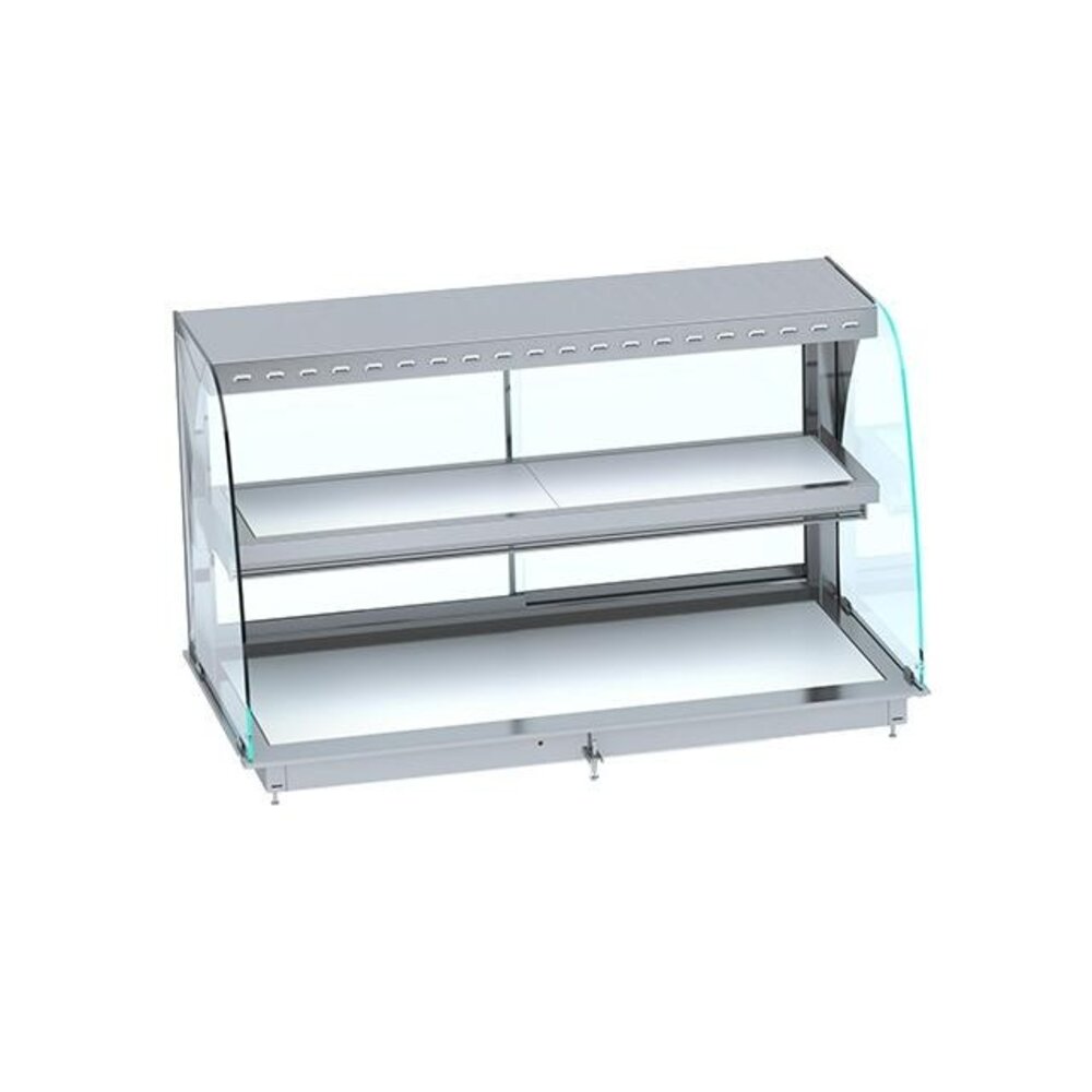Combisteel Drop-in warmvitrine keramisch gebogen - wit 5 1 | 7495.0415