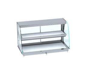 Combisteel Drop-in warmvitrine keramisch gebogen - wit 5 1