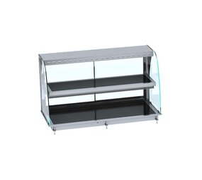 Combisteel Drop-in warmvitrine keramisch gebogen - zwart 4 1