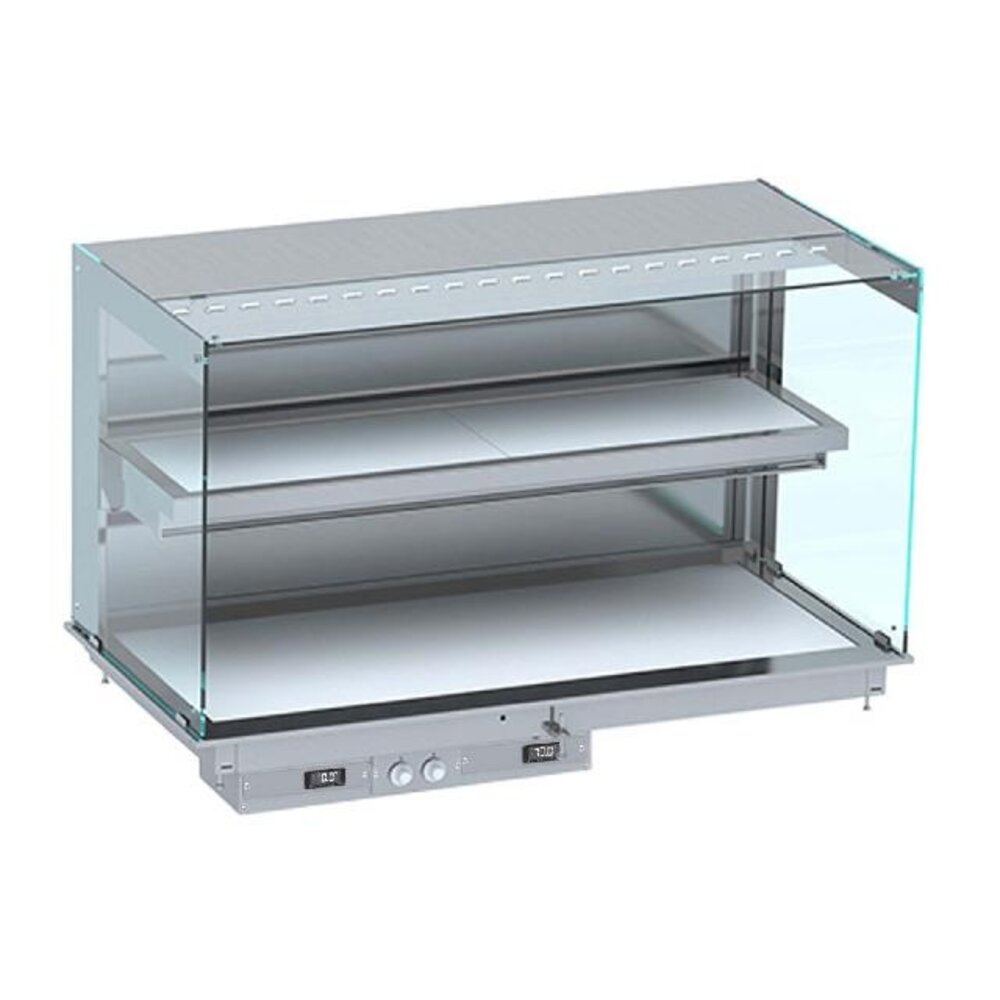 Combisteel Drop-in wandmodel warmvitrine keramisch recht - wit 4 1 | 7495.0380 Combisteel Drop-in wandmodel warmvitrine keramisch recht - wit 4 1 | 7495.0380