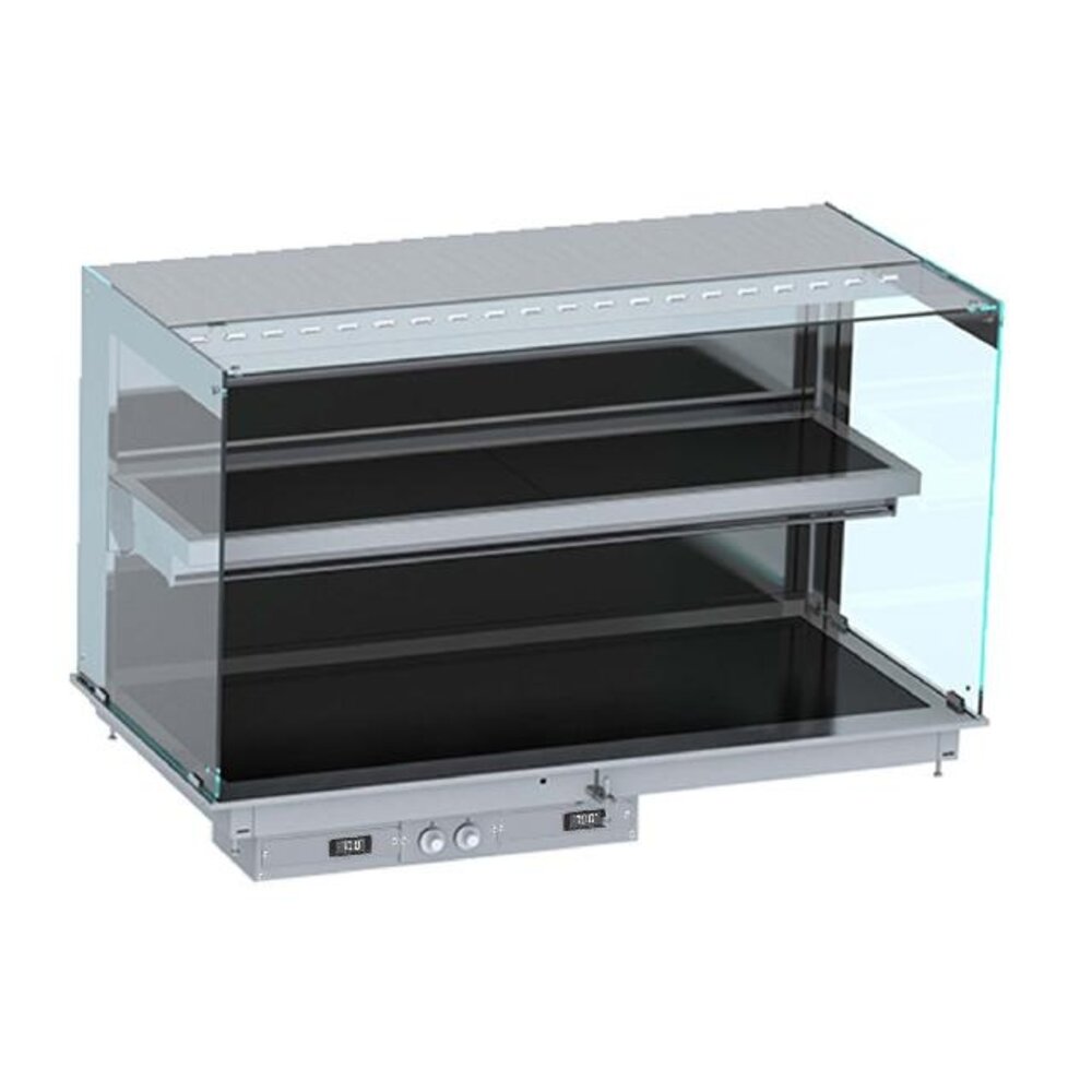 Combisteel Drop-in wandmodel warmvitrine keramisch recht - zwart 5 1 | 7495.0370 Combisteel Drop-in wandmodel warmvitrine keramisch recht - zwart 5 1 | 7495.0370