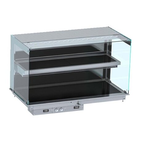 Combisteel Drop-in wandmodel warmvitrine keramisch recht - zwart 5 1 | 7495.0370 Combisteel Drop-in wandmodel warmvitrine keramisch recht - zwart 5 1 | 7495.0370