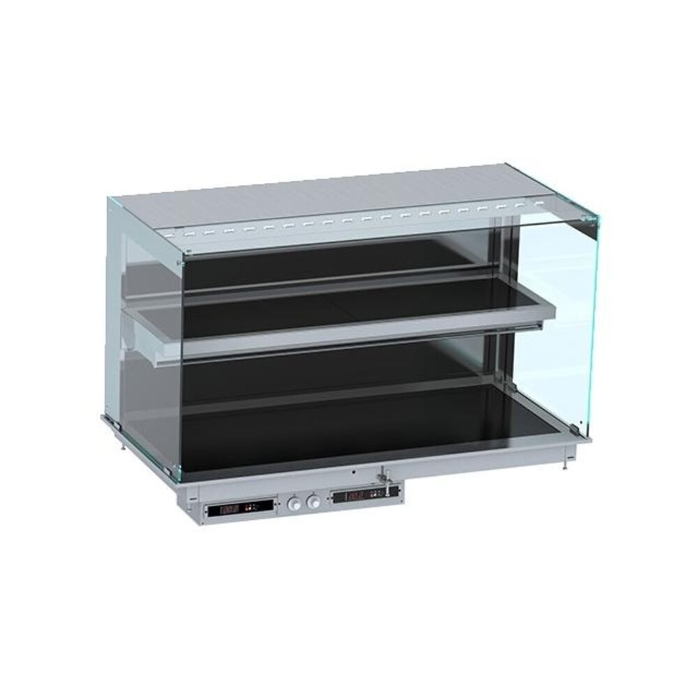 Combisteel Drop-in wandmodel warmvitrine keramisch recht - zwart 4 1 | 7495.0365 Combisteel Drop-in wandmodel warmvitrine keramisch recht - zwart 4 1 | 7495.0365