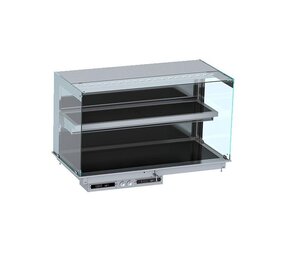 Combisteel Drop-in wandmodel warmvitrine keramisch recht - zwart 4 1 Combisteel Drop-in wandmodel warmvitrine keramisch recht - zwart 4 1