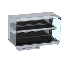 Combisteel Drop-in wandmodel warmvitrine keramisch recht - zwart 3 1 Combisteel Drop-in wandmodel warmvitrine keramisch recht - zwart 3 1