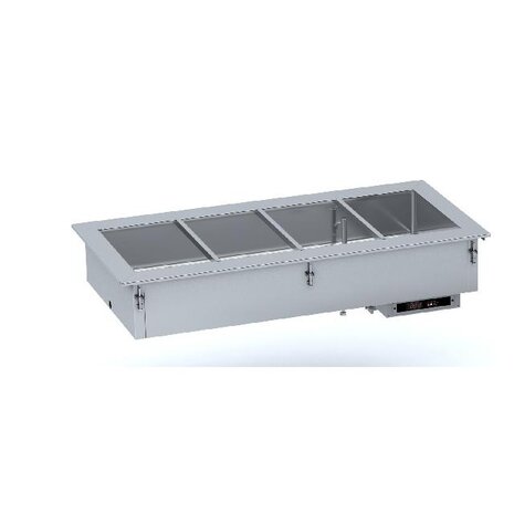 Combisteel Drop-in bain-marie 4 1 - handmatig water vullen | 7495.0320 Combisteel Drop-in bain-marie 4 1 - handmatig water vullen | 7495.0320