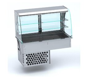 Combisteel Drop-in gebogen koelvitrine - roll-up 4 1