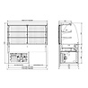 Combisteel Drop-in gebogen koelvitrine - gesloten 4 1 | 7495.0200 Combisteel Drop-in gebogen koelvitrine - gesloten 4 1 | 7495.0200