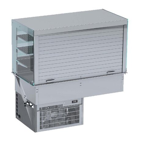 Combisteel Drop-in wandmodel koelvitrine recht - jaloezieën 3 1 | 7495.0180