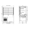 Combisteel Drop-in wandmodel koelvitrine recht - roll-up 5 1 | 7495.0175 Combisteel Drop-in wandmodel koelvitrine recht - roll-up 5 1 | 7495.0175