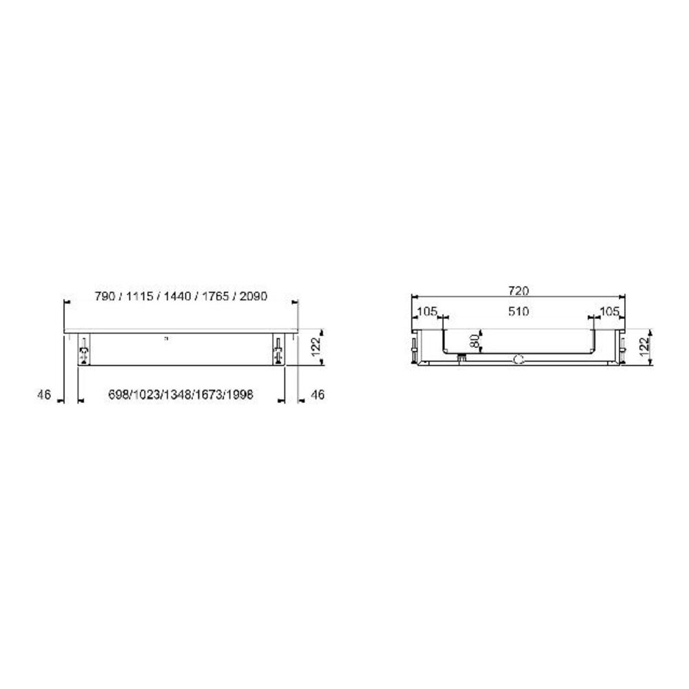 Combisteel Drop-in crushed ice bak 4 1 | 7495.0100
