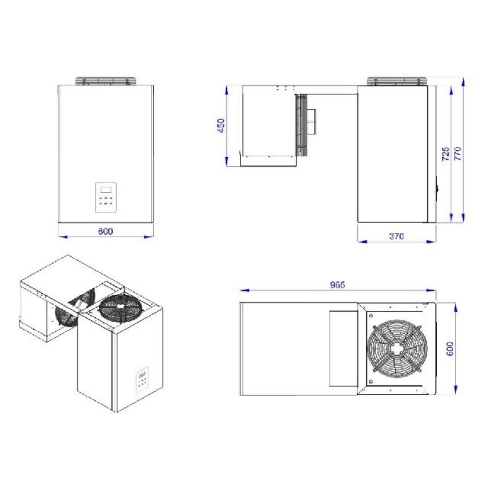 Combisteel Wandunit inhang koel 10,1-15 m3 | 7489.0415