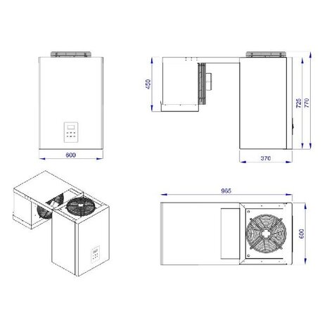 Combisteel Wandunit inhang koel 10,1-15 m3 | 7489.0415