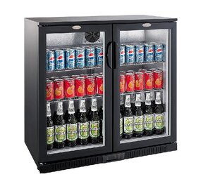 Combisteel Bar koeler zwart 2 deuren