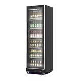 Combisteel Koelkast 1 glazen deur zwart