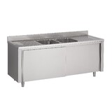 Combisteel 700 spoeltafel schuifdeuren 2 midden 2000 Combisteel 700 spoeltafel schuifdeuren 2 midden 2000