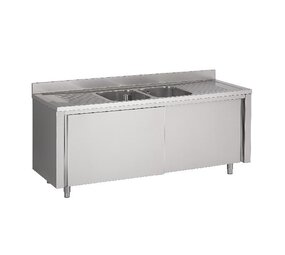 Combisteel 700 spoeltafel schuifdeuren 2 midden 2000 Combisteel 700 spoeltafel schuifdeuren 2 midden 2000