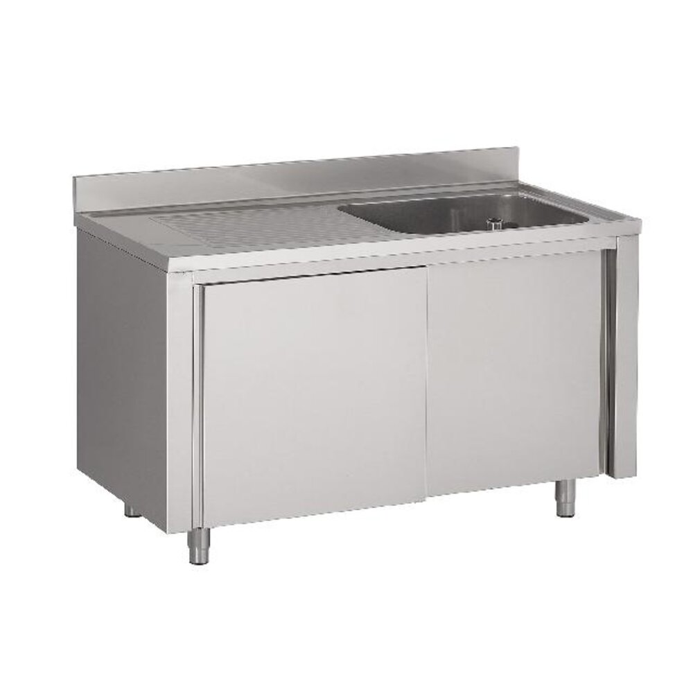 Combisteel 700 spoeltafel schuifdeuren 1 links 1200 | 7333.0900