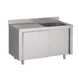 Combisteel 700 spoeltafel schuifdeuren 1 links 1200 Combisteel 700 spoeltafel schuifdeuren 1 links 1200