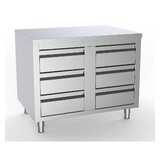 Combisteel 700 werktafel met 6 laden 1000 Combisteel 700 werktafel met 6 laden 1000