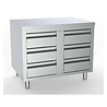 Combisteel 700 werktafel met 6 laden 1000 | 7333.0284 Combisteel 700 werktafel met 6 laden 1000 | 7333.0284