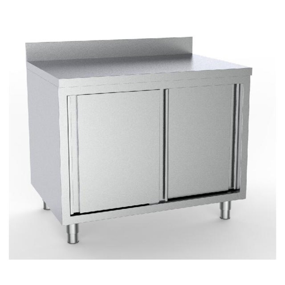 Combisteel 700 werktafel schuifdeuren rand 1400 | 7333.0240 Combisteel 700 werktafel schuifdeuren rand 1400 | 7333.0240